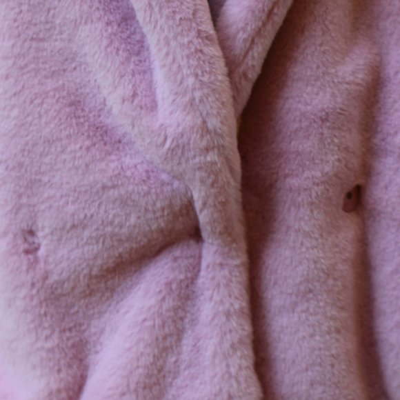 NWT Forever 21 Pink Faux Fur or Plush Jacket Size S - Picture 9 of 9
